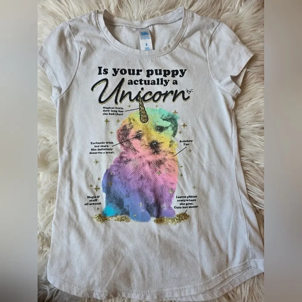 Justice Puppycorn T-shirt